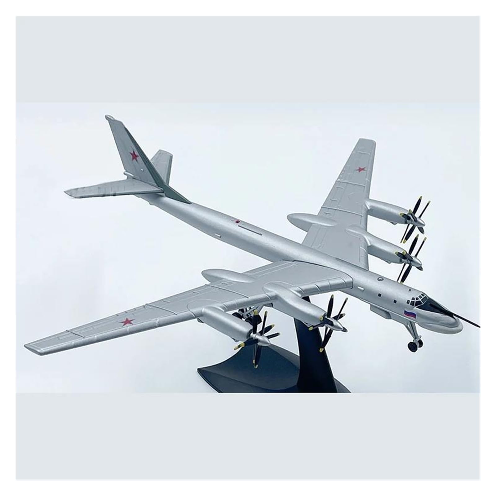 Modèle d'avion militaire Tu-95 miniature en alliage, cadeau idéal pour collectionneur au 1/200