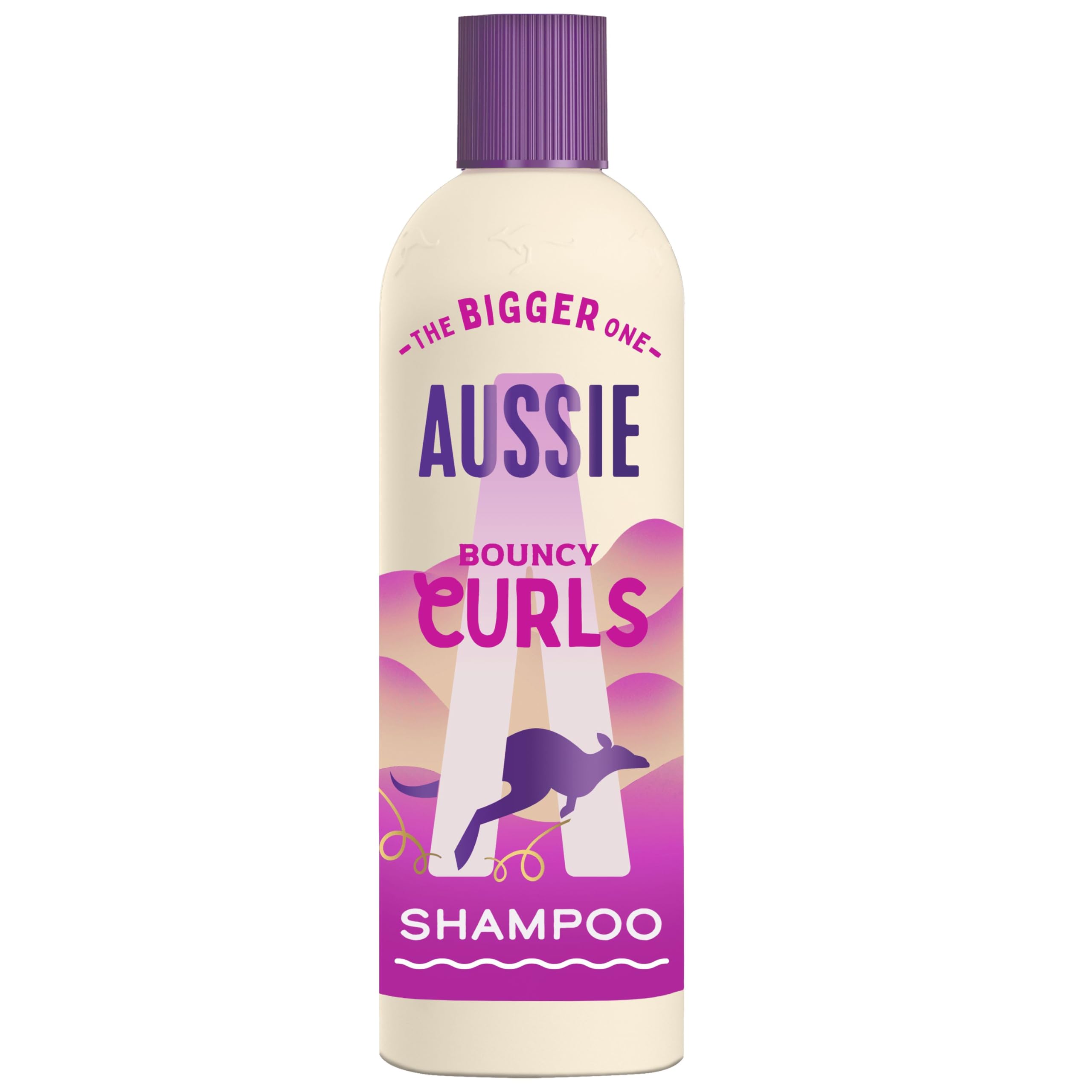 Aussie Bouncy Curls Shampoo 600ml. Gentle Cleansing and Moisture for Waves, Curls and Coils with 48H Anti-Frizz Effect. Infused with Australian White Strawberry. Sulphate-Free, Vegan and Cruelty-Free