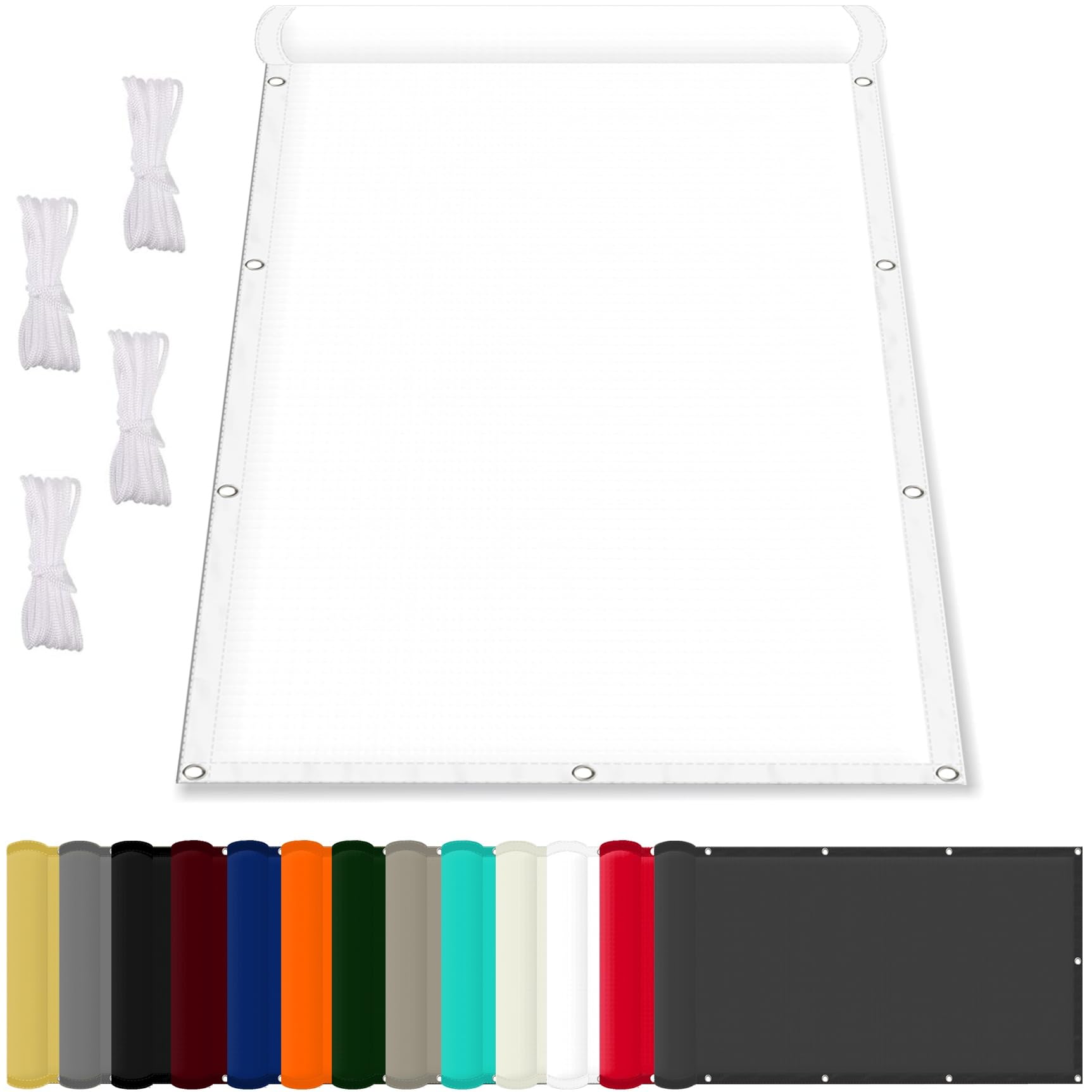 Filet d'ombrage étanche grand format protection UV terrasse et jardin extérieur