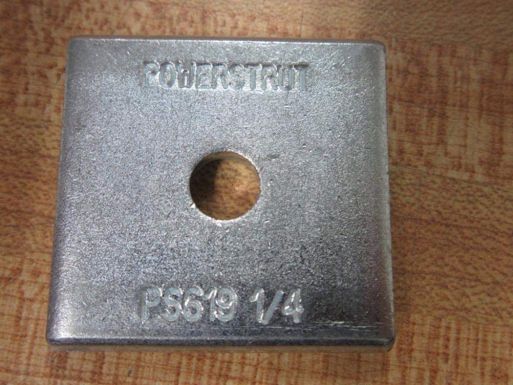 Power Strut PS 619 1/4 EG 1/4" Square Washer PS619 1/4 (Pack of 90)