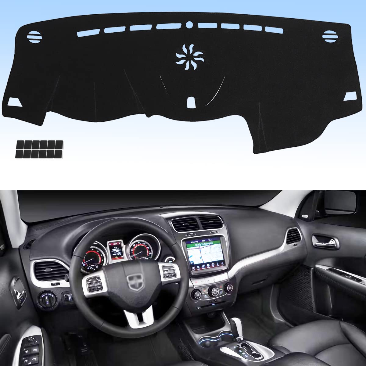 Photo 1 of AUQDD Dashboard Dash Cover Flannel Dash Mat