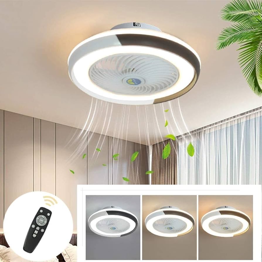 EKDADL Ceiling Fans With Lights And Remote Flush Mount Modern Indoor 19