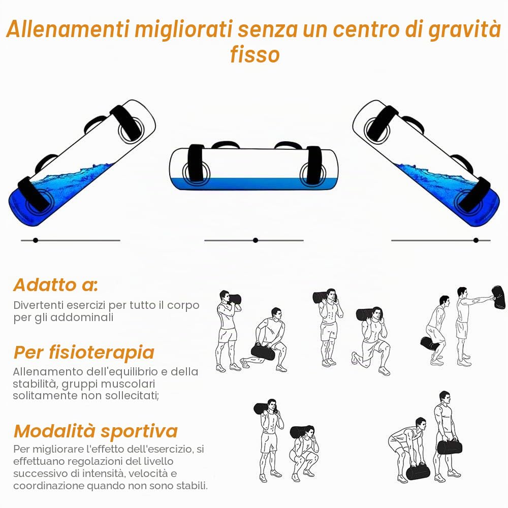 Flintronic Swing Stepper, Mini Stepper 2-in-1, Su-giù Steppers, Aqua Bag, Power Bag, per Allenamento Fitness Cardio Gambe Pancia Fianchi Casa Palestra