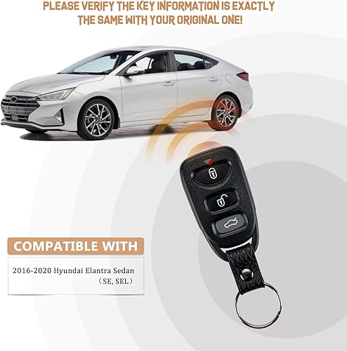 Miniatura 4 de Nuevo llavero de repuesto para Hyundai Elantra 20162017201820192020 con ID de FCC OSLOKA-423T (individual)