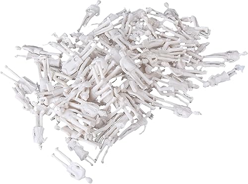 BQLZR Figuras arquitectónicas blancas sin pintar a escala 1:75 para colocar en pasteles, modelos de ferrocarril, modelos de construcción, dioramas,