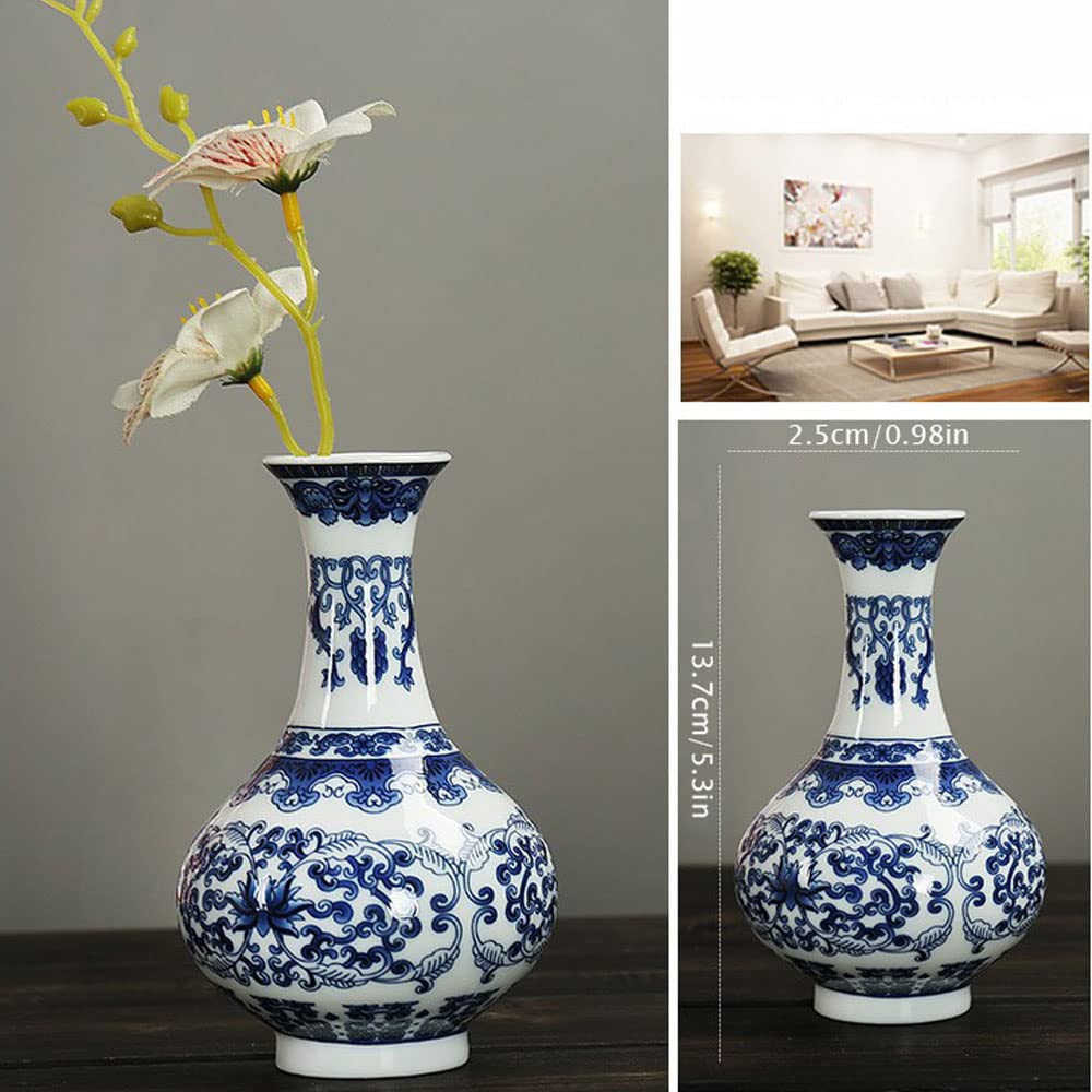 Vase Mural Pour Aquarium, Station De Propagation De Plantes Murale Séparée, Vase Suspendu Stable En Porcelaine Bleue Et Blanche Pour Plantes Hydroponiques D'Intérieur, Décoration Pour La Maison Ou Le