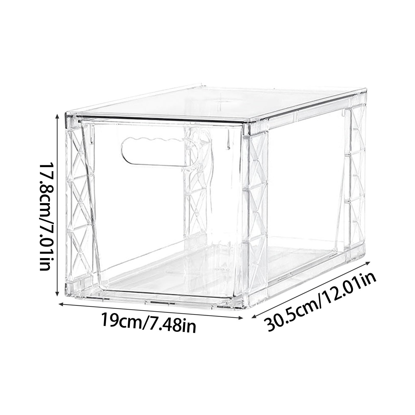 Organizer da cucina impilabile con cassetti rimovibili, soluzione salvaspazio per dispensa e cucina, organizer funzionale per cassetti