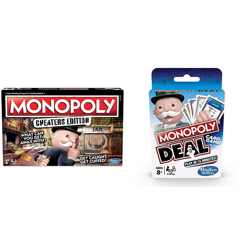 Buy Hasbro Gaming Monopoly Game: Cheaters Edition Board Game Ages 8 and Up  & Monopoly Deal Card Game Online at desertcartINDIA