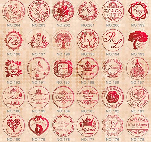 Custom Letters Monogram Your Name Wax Seal Stamp,YGHM Natural Blue Handle Sealing Vintage Wax Stamp Kit Gift Wedding Invitations Seal Stamp