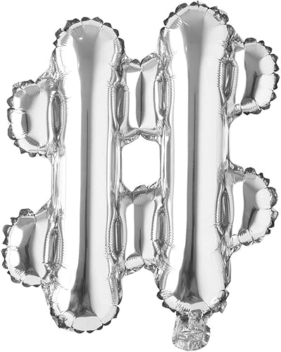 Globos de aluminio tipo Mylar en forma de letras del alfabeto en color plateado, de 16 pulgadas, para colgar como decoración de bodas, fiestas de