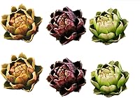 WESAPPINC 6-Pack Large Realistic Fake Artichokes - Artificial Vegetables for Kitchen, Table, Home & Wedding Decor (Color)