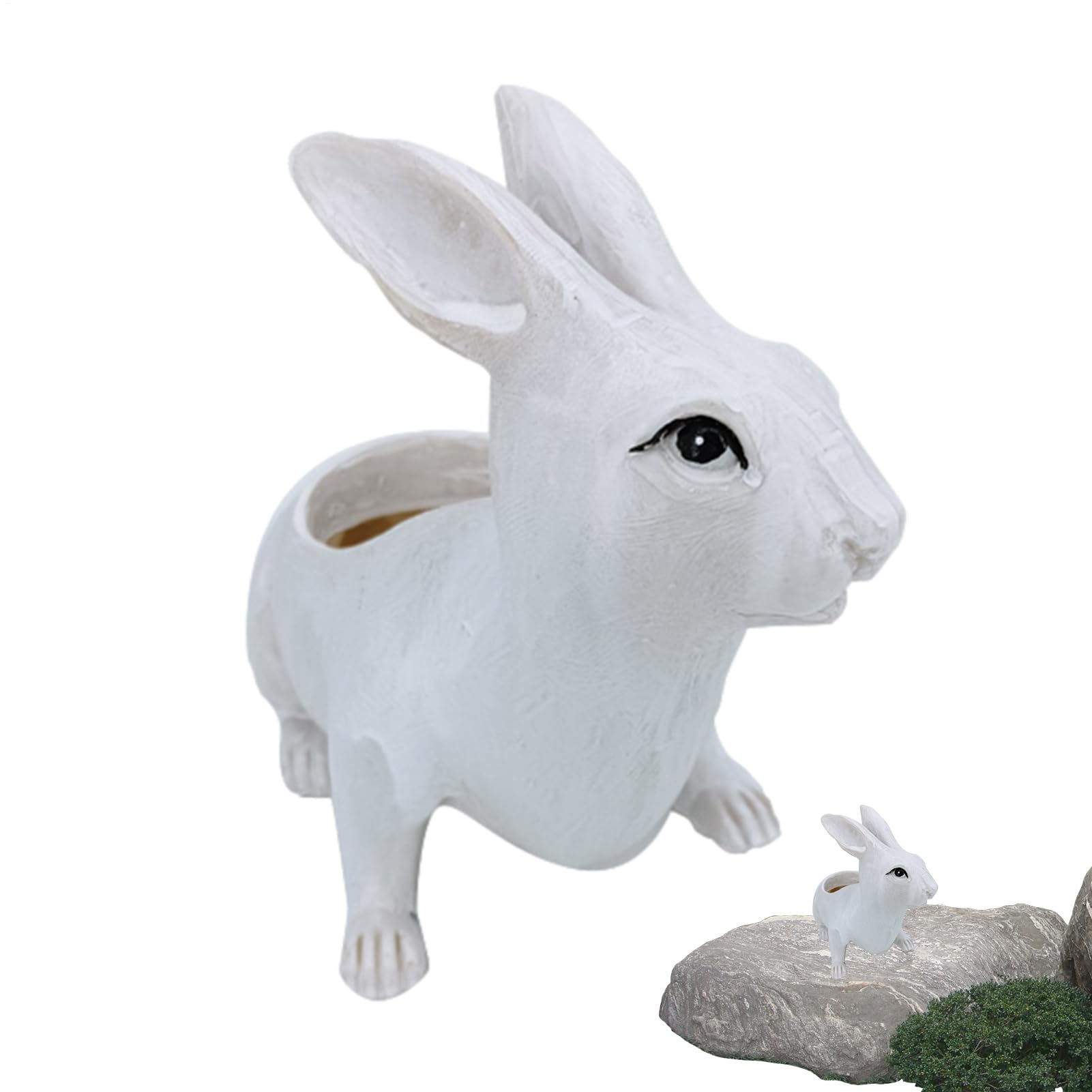 Pot de fleurs sculpture en résine 17,8 cm pour intérieur et extérieur