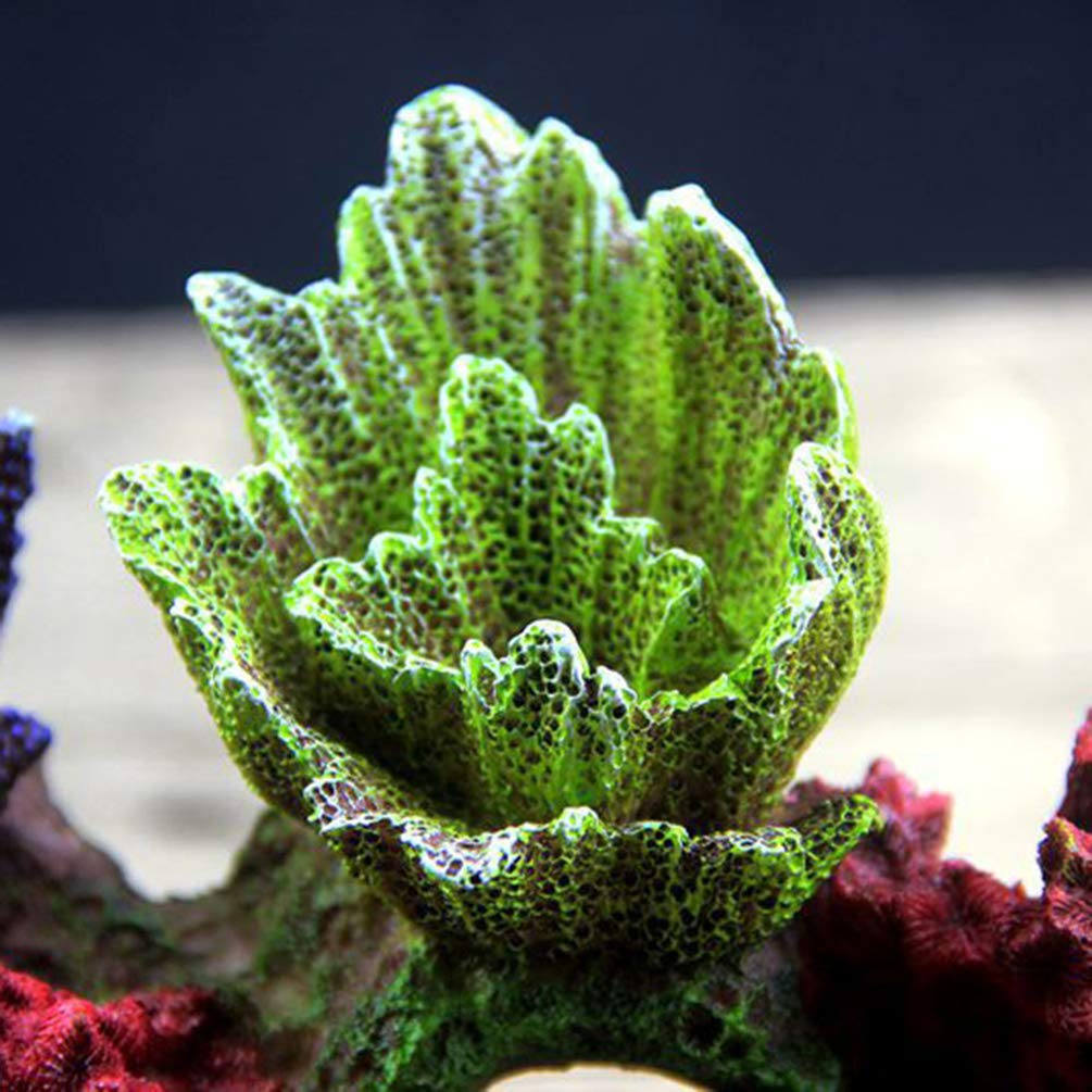 balacoo Decorazione per Acquario: Simulazione Corallo - Sfondo per Acquario - Imitazione Pietra, Resina, Giardino Roccioso Scultura per Acquari