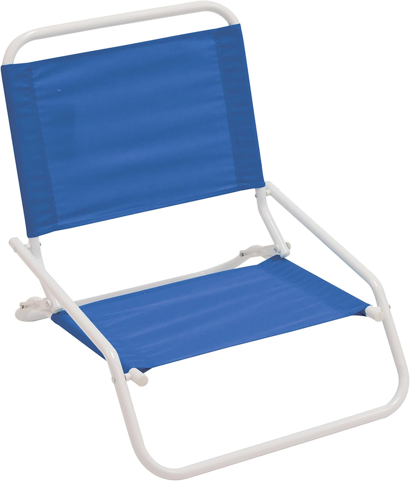 Rio Beach Wave 1-Position Beach Folding Sand Chair, Polyester, Pacific Blue