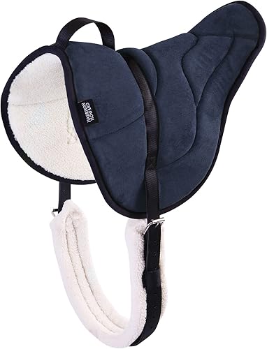 Miniatura 9 de Harrison Howard Almohadilla ecuestre para montar a caballo Almohadilla Bareback Pad con circunferencia
