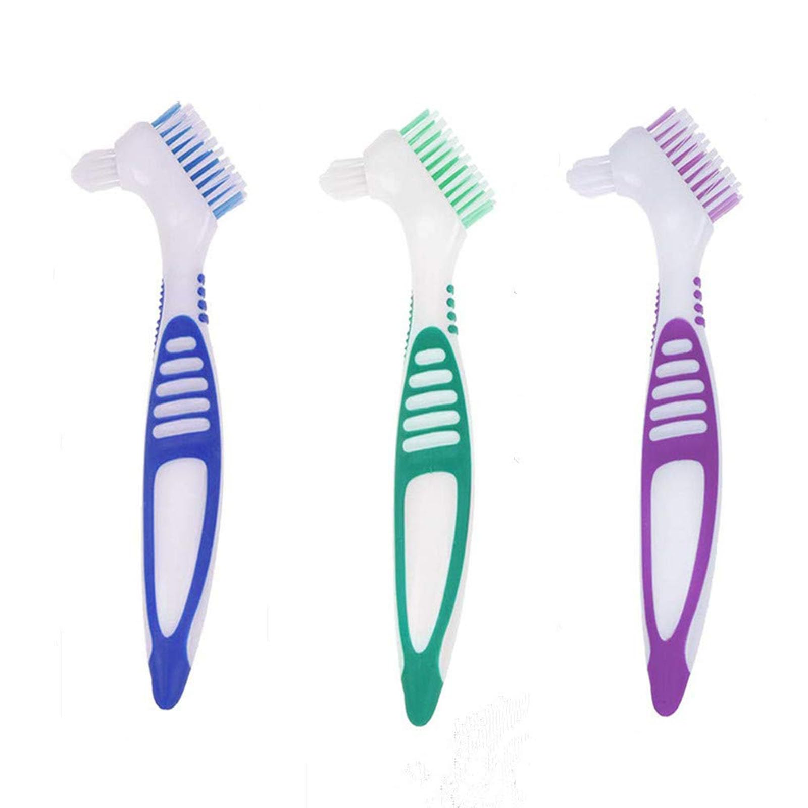 3PCS Denture Cleaning Brush Set, Aligner and Retainer Cleaner Tool, Mouthpiece Toothbrush with Ergonomic Handle-picture-19