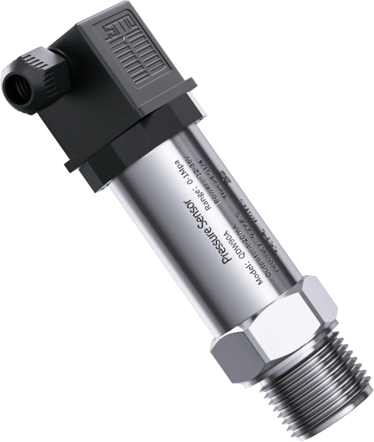 0-10bar 0-50bar 0-100bar NPT1/4 Oil Gas Water Air Pressure Sensor 4-20mA RS485 0-10V 0.5-4.5V 0-3.3V Pressure Transmitter(0.5-4.5V NPT1-4,0-200bar)
