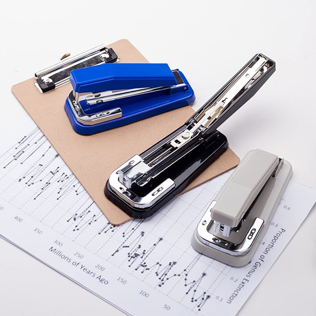 cucitrice, Cucitrice manuale for la casa, cucitrice girevole a braccio oscillante, da tavolo for ufficio con capacità di 20 fogli, rotante scrivania a 360 gradi(A)