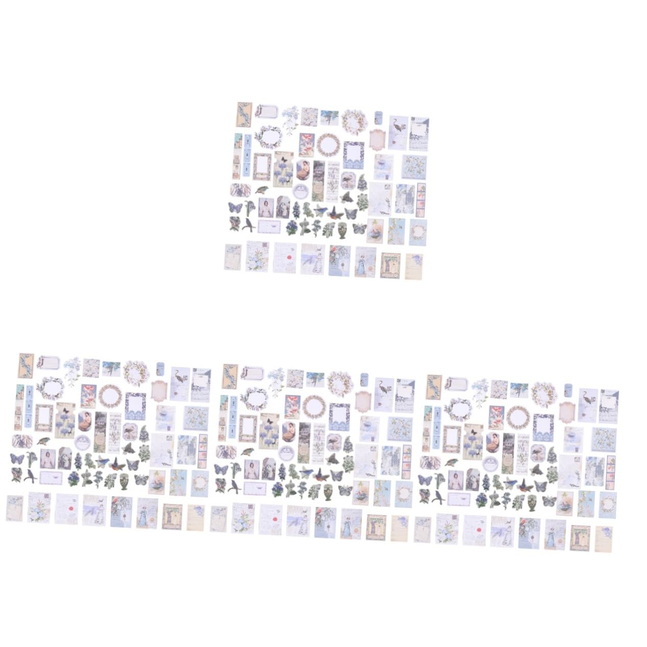 STOBOK 4sets Kit Di Adesivi Fai Da Te Per Album Fotografici Di Materiali Decorativi Per Journaling e Scrapbooking Con Motivi Vari e Creativi Per Progetti