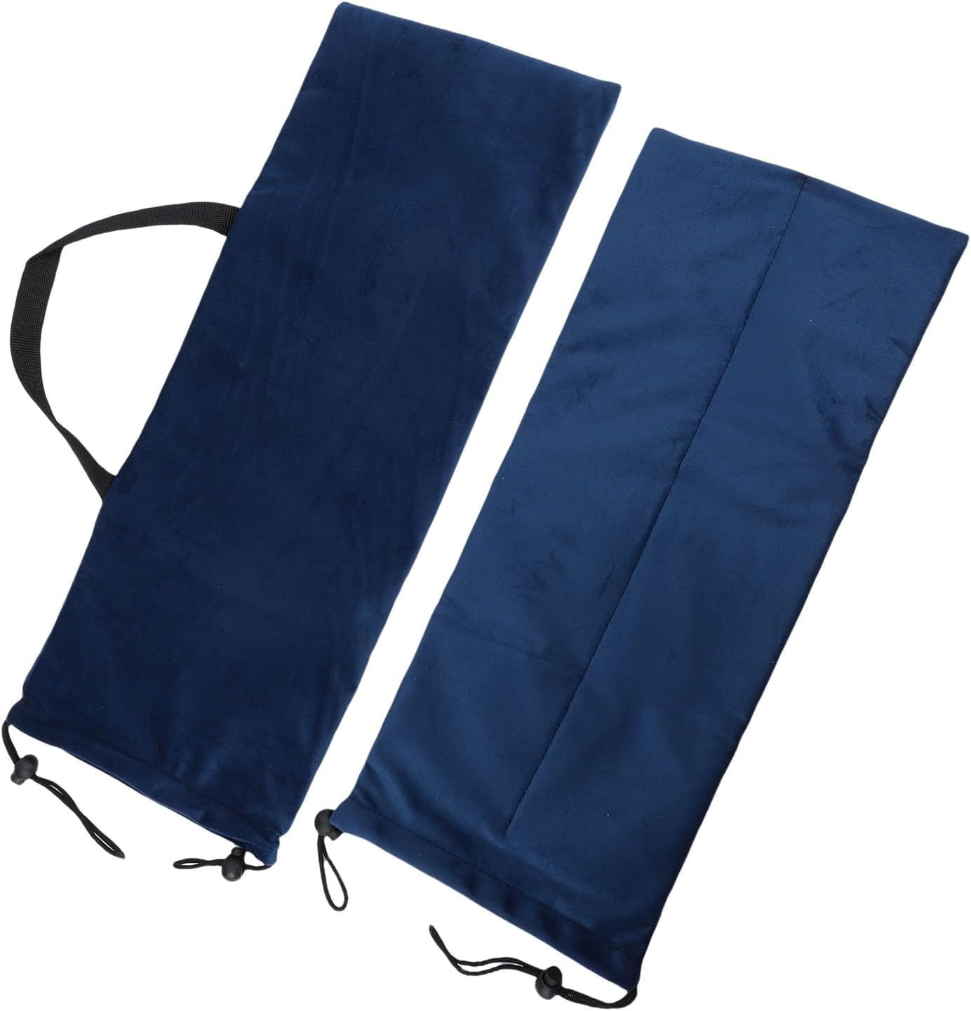 Mahjong Navy Blue Velvet Storage Bag with Handle, 4 Slots Carry Bag for Mahjong Accessories, Made from High Quality Velvet