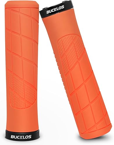 Vista 12 de BUCKLOS Empuñaduras de manillar de bicicleta con bloqueo único, mango ergonómico antideslizante para bicicleta de montaña, mango antideslizante