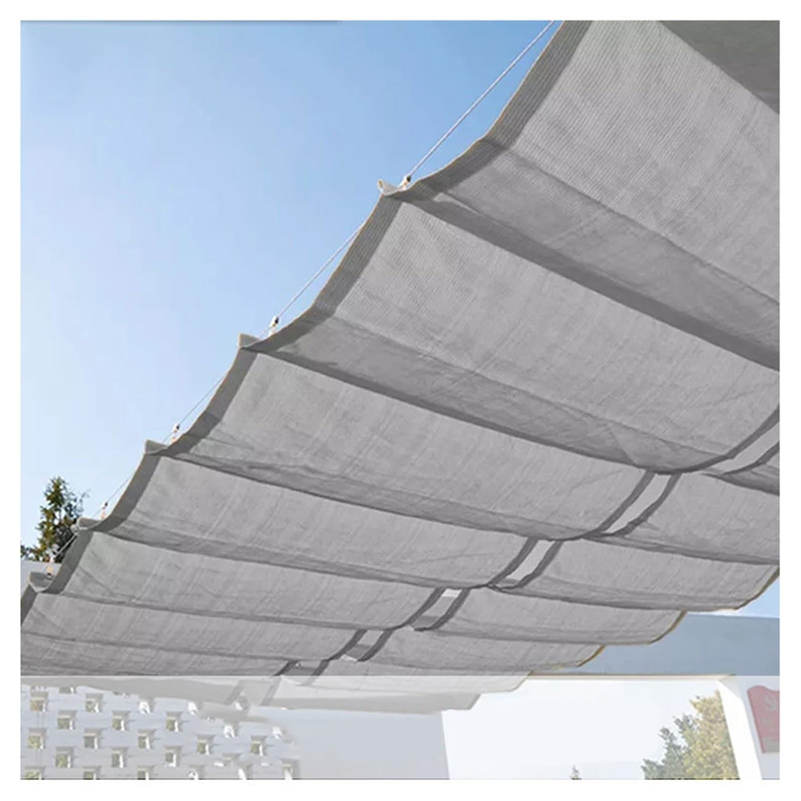 Voile d'ombrage rétractable en U store coulissant de haute qualité
