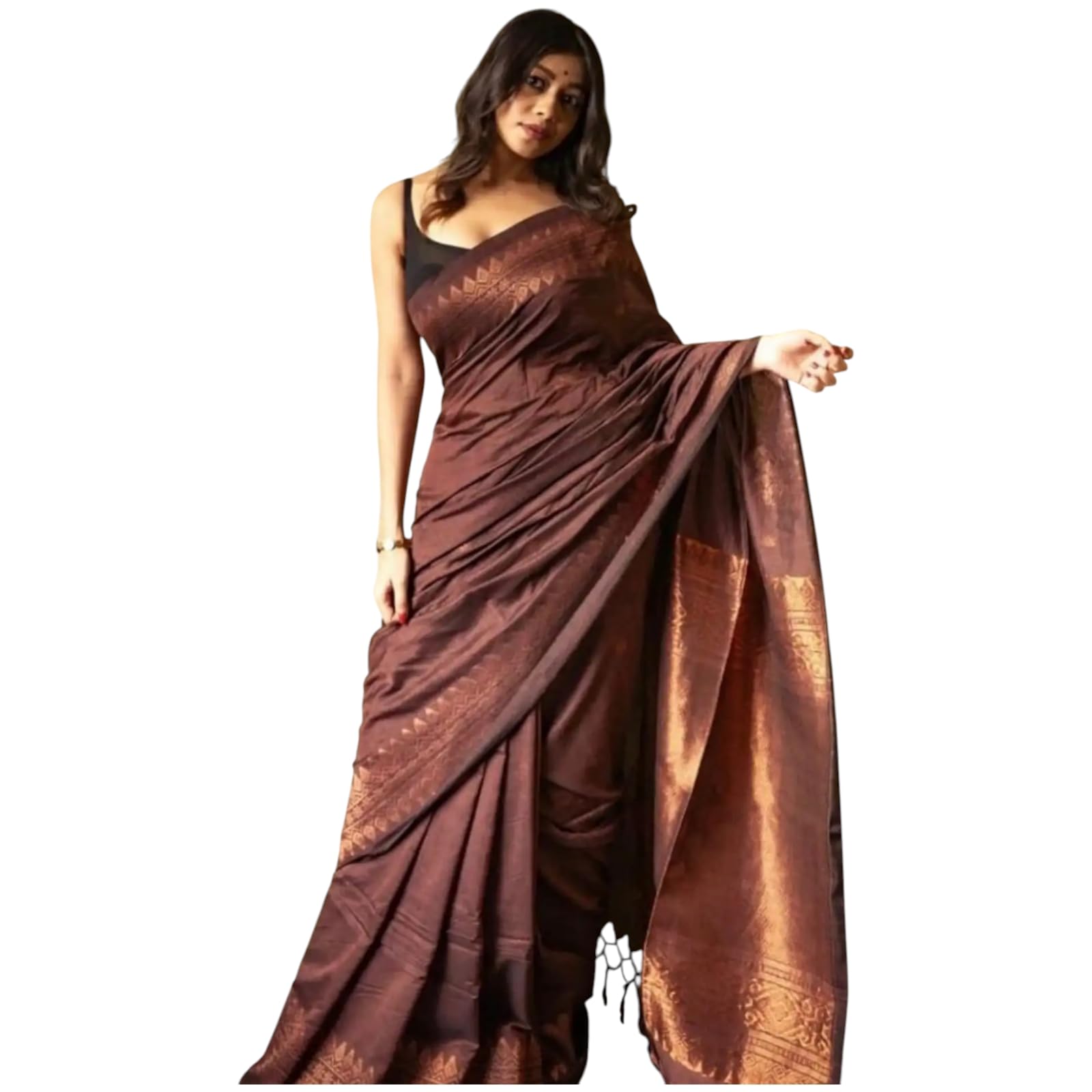 yashika Women's Art Silk Saree with Blouse Piece for Traditional Ethnic Wear Sari-picture-25