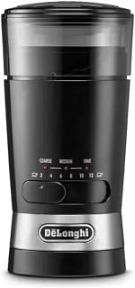 De'longhi kg210 electric coffee grinder, stainless steel, black