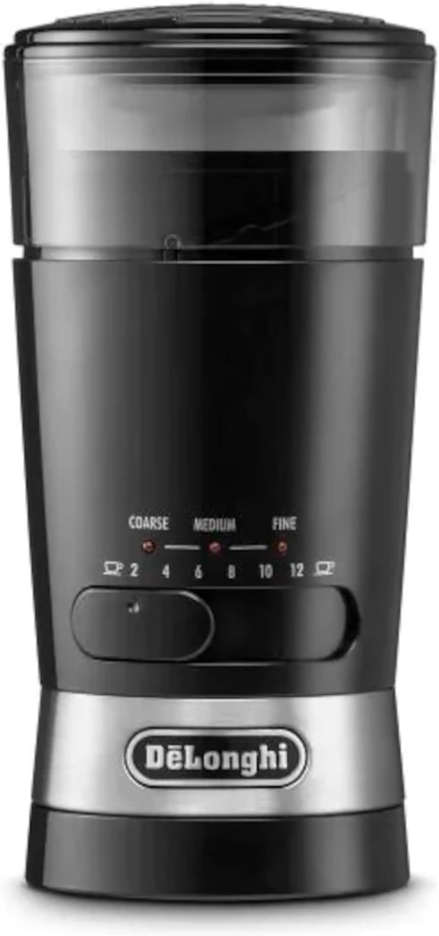De'Longhi KG210 Electric Coffee Grinder, Stainless Steel, Black