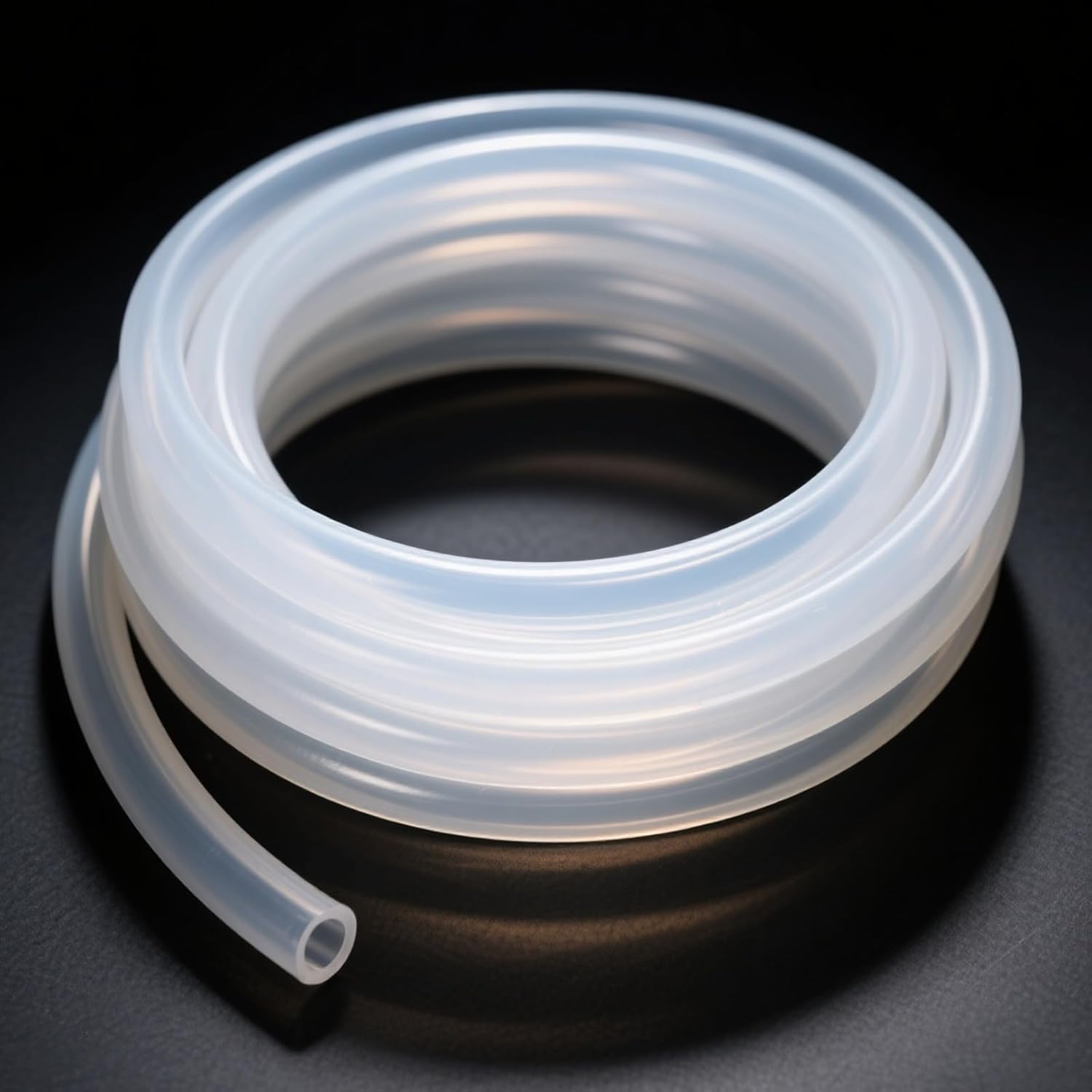 MACHOSSY Food Grade Silicone Tubing 1/4" ID x 3/8" OD 3FT - Flexible High Temp Hose for Home Brewing, Wine Making, Aquariums