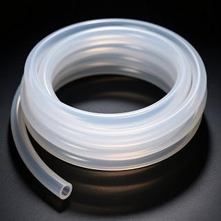 MACHOSSY Food Grade Silicone Tubing 1/4" ID x 3/8" OD 3FT - Flexible High Temp Hose for Home Brewing, Wine Making, Aquariums