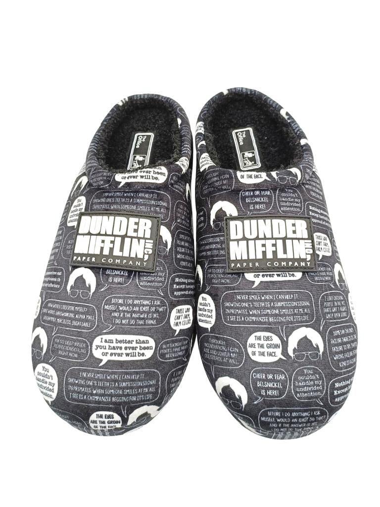 The Office Officially Licensed Dunder Mifflin Paper Company Slippers for Adults