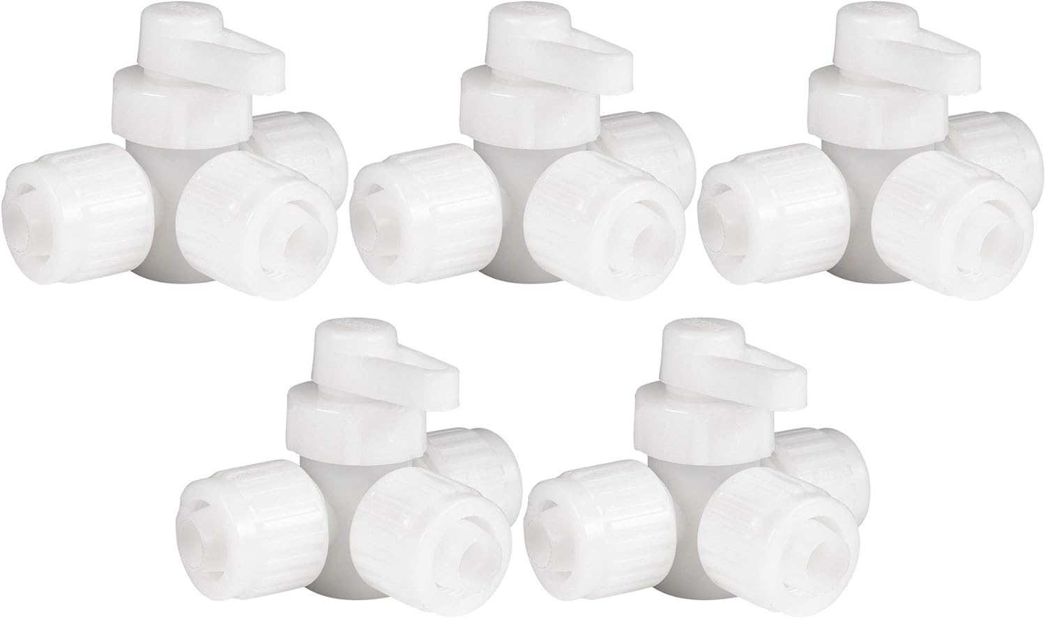 RecPro 1/2" Flair-It T Fitting – PEX & Gray Tubing Plastic Tee Connector | No Crimp RV Plumbing Fitting | Leak Resistant (5 Fittings)