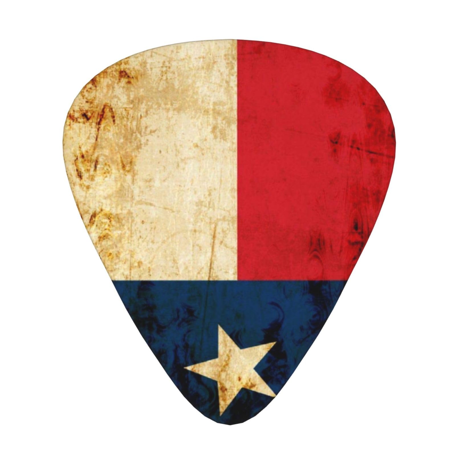 Púas de guitarra clásica (paquete de 12) para guitarra eléctrica, guitarra acústica, mandolina y bajo, púas Texas