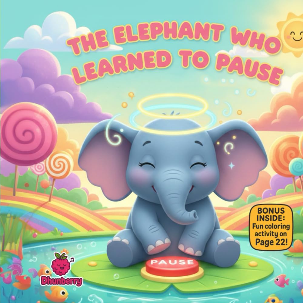 The Elephant Who Learned to Pause: A Calming Rhyming Picture Book About Slowing Down, Self-Regulation, and Mindful Choices