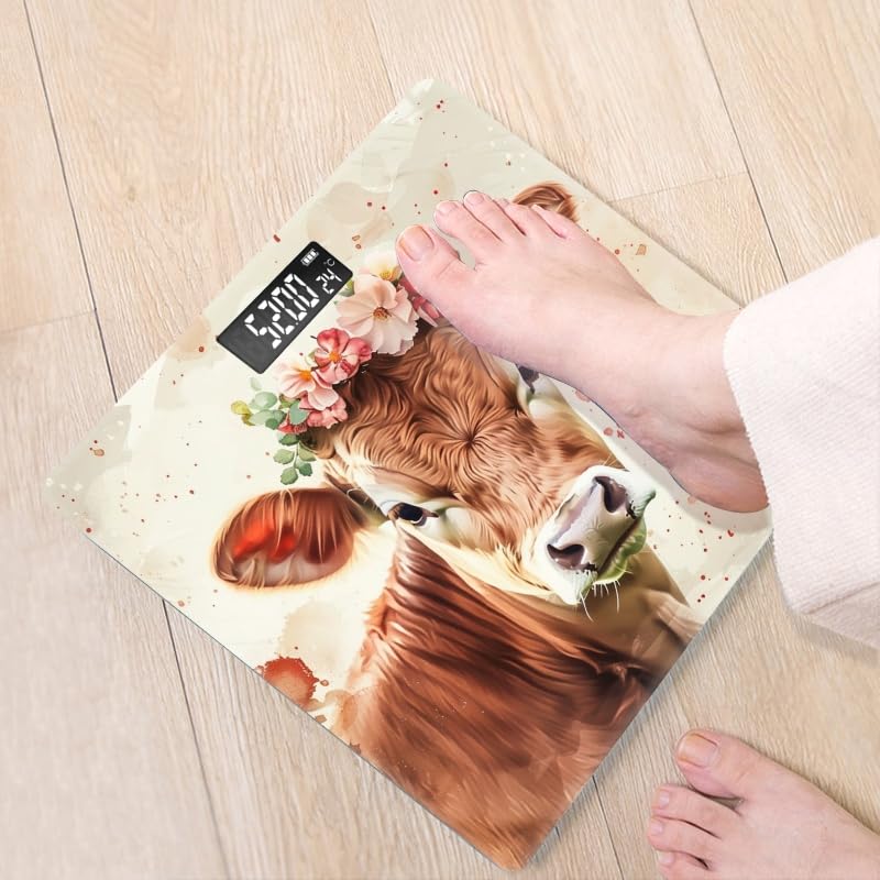Báscula digital de baño con pantalla retroiluminada 400 lbs miniatura 7