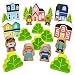 Blocktown Little Wooden People Play Set, 22 Pieces Including Characters, Houses, Trees and More by Imagination Generation