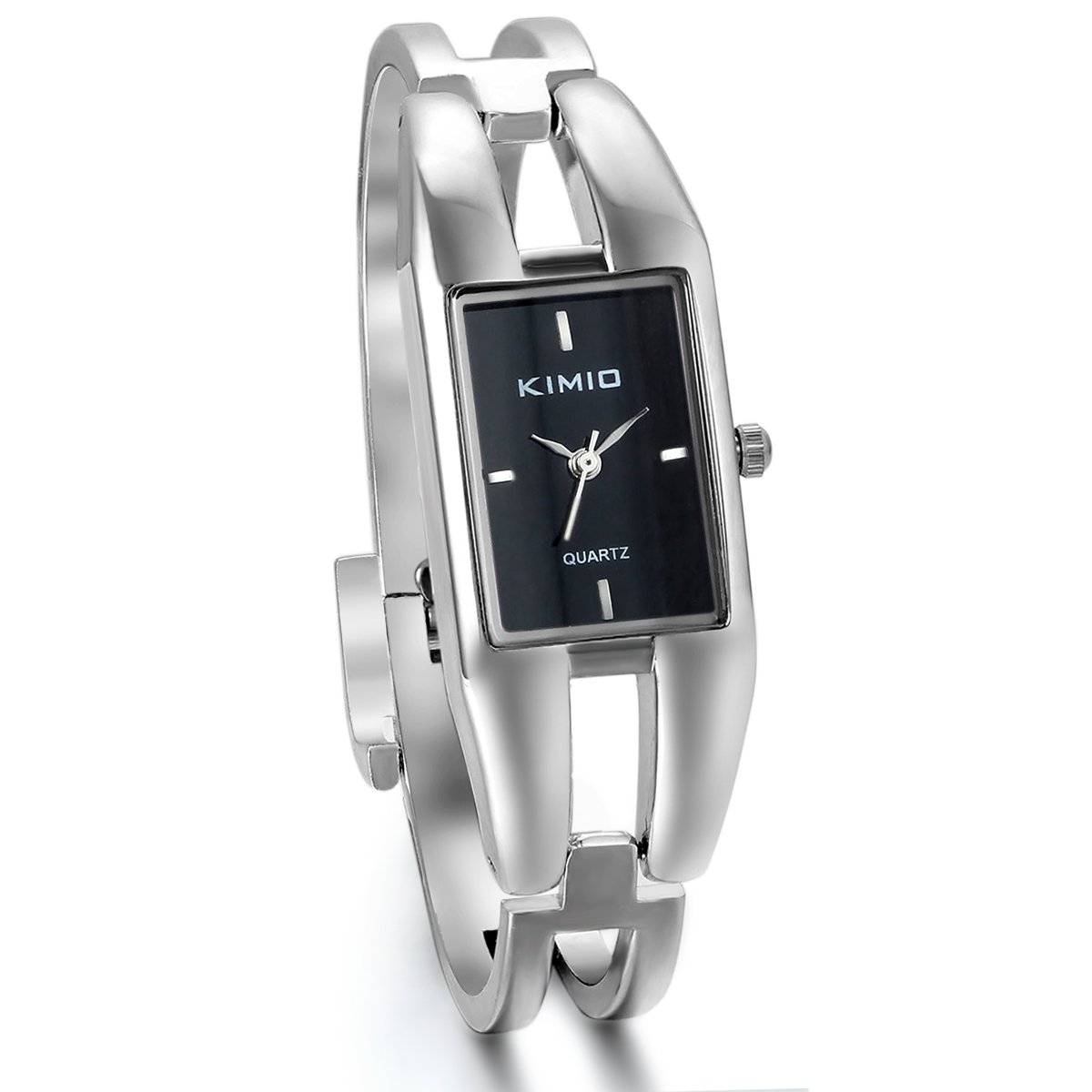 JewelryWe Damen Armbanduhr, Elegant Charm Casual Analog Quarz Uhr mit Rechteck Zifferblatt, 3 Farben
