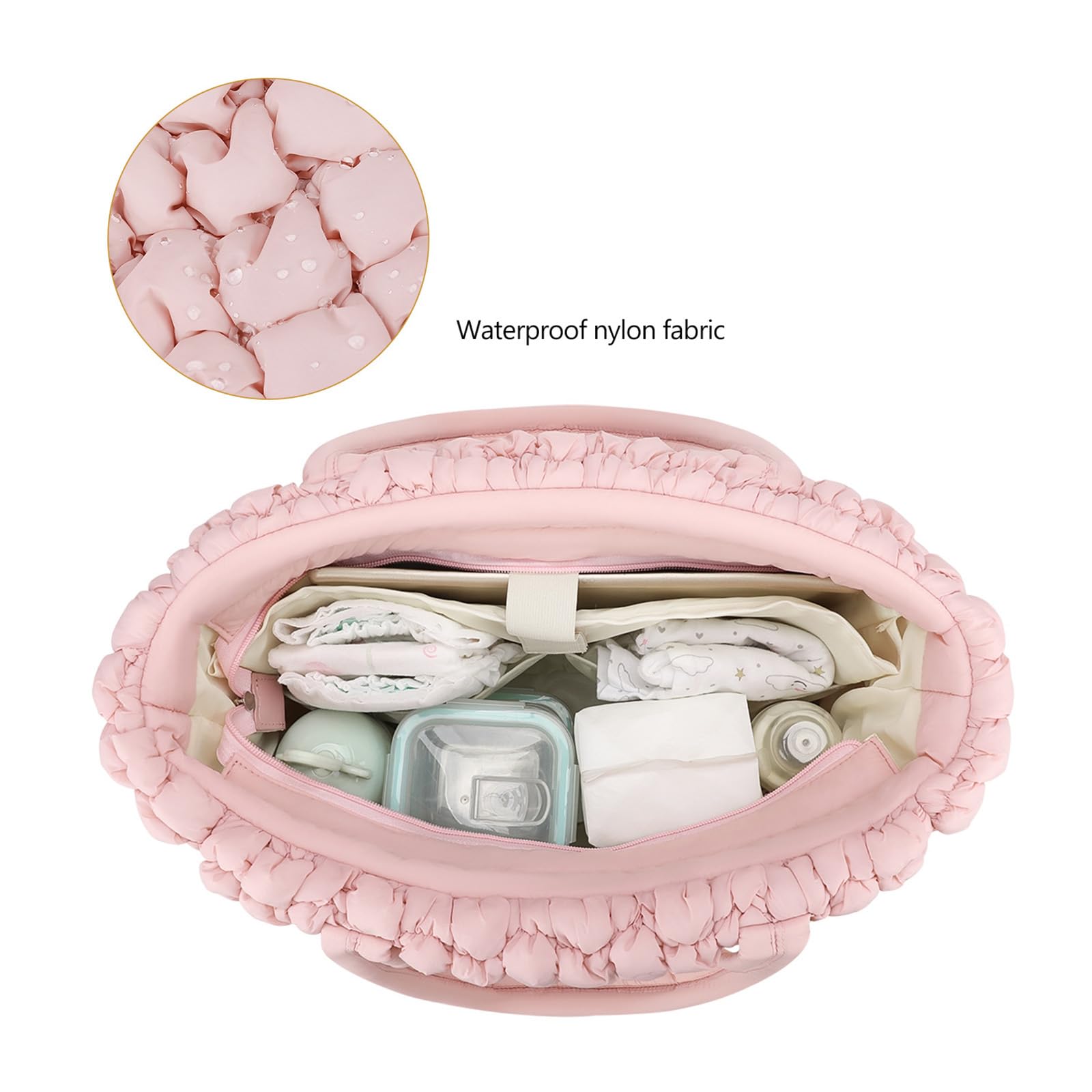 Bolso De Viaje Espacioso Para Mamás Tela De Textura Suave Y Opciones Multicolores Con Compartimentos Seguros Con Cremallera Para Pañales Bolsa De Pañales Impermeable Para Mamá