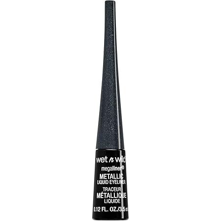 wet n wild Megaliner Metallic Liquid Eyeliner, Cosmic Black