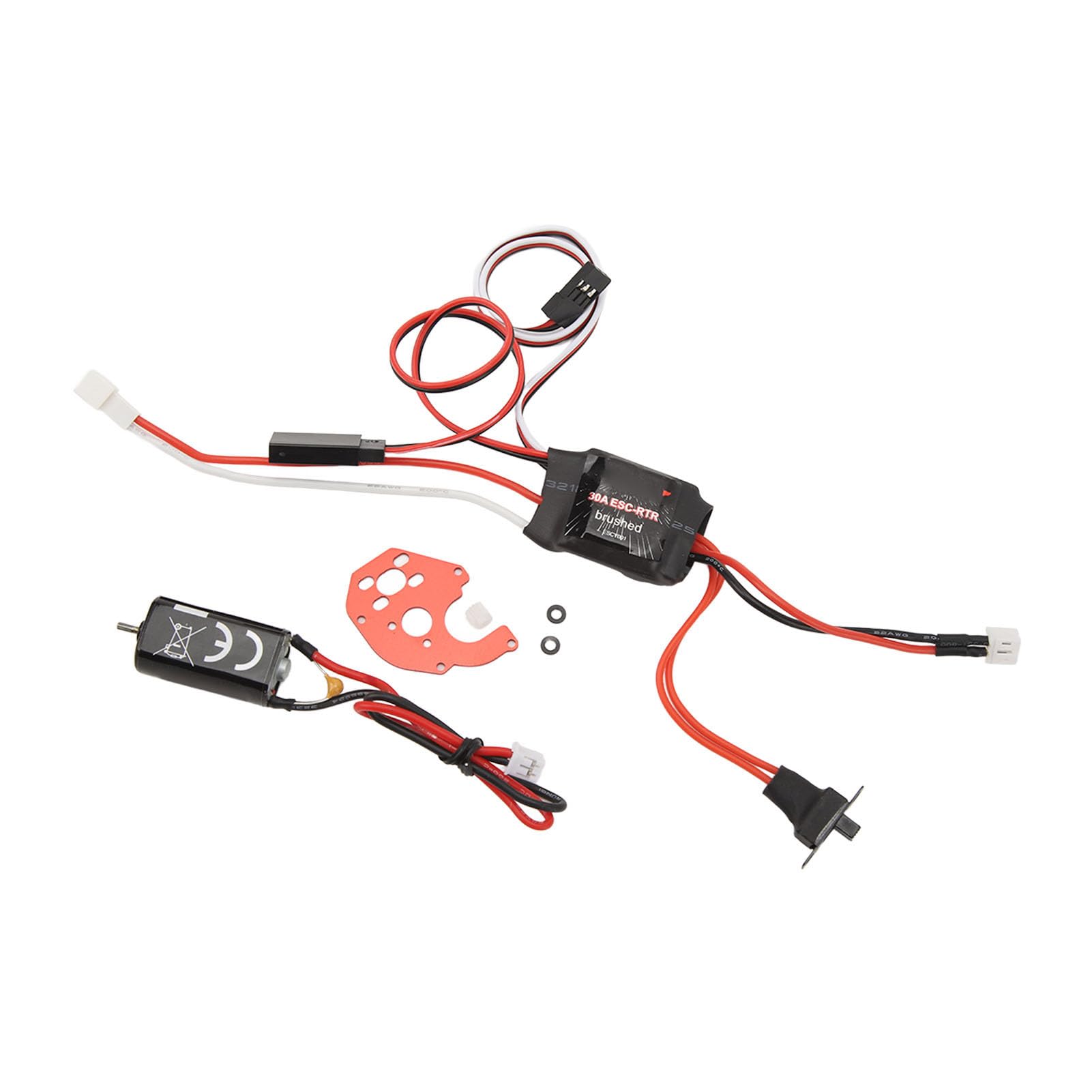 Motoréducteur RC Avec ESC Brossé 30A - Haute Torsion Pour Voiture Modèle 1/35 Orlandoo Et DIY
