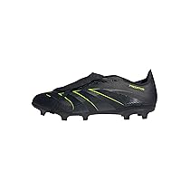 adidas Predator League Fold-Over Tongue Firm Multi Ground Football Boots, Scarpe da Calcio Unisex-Adulto, Core Black, Carbon, Lucid Lemon, 36 EU