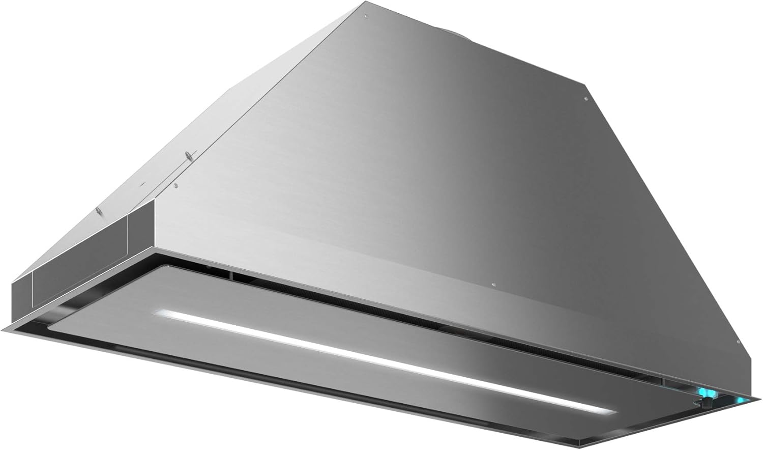 Futuro Futuro In/Under-Cabinet Range Hood 30" 940-CFM | Kelvin Inox | Adjustable Light Color Vent Hood | Contemporary Italian Exhaust Fan | LED, Ultra-Quiet, with Blower