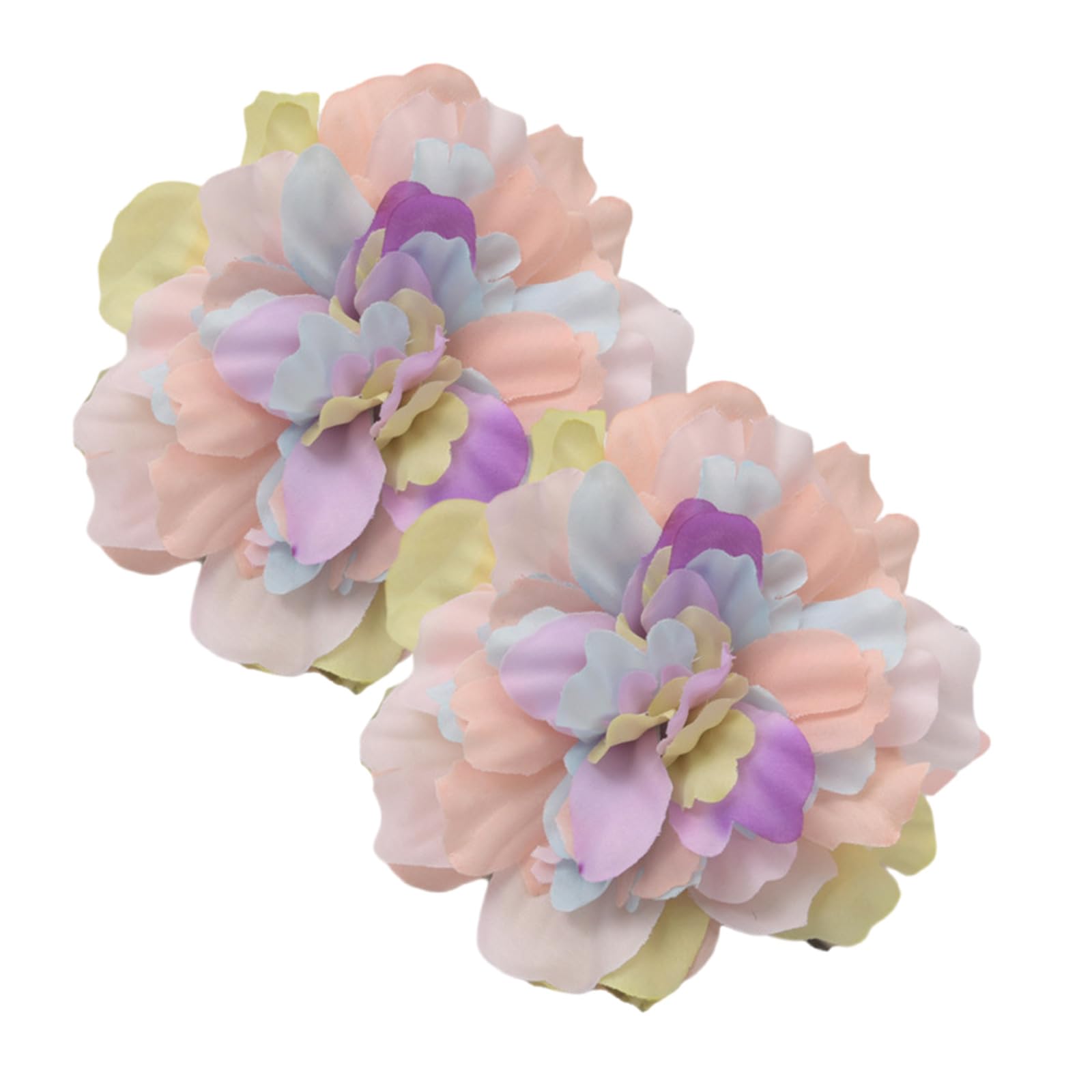 2Pieces Romantics Artificial Flower Curtain Clips Decorative Window Drapery Tiebacks Buckles for Home and Use Curtain Accessories