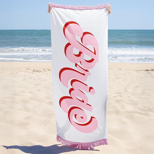 xo, Fetti Toalla de playa de novia Decoraciones de despedida de soltera, regalo de despedida de soltera, regalos de dama de honor, suministros de