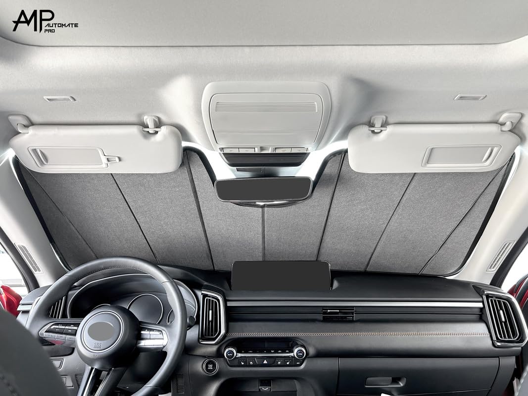 Parasol plegable para parabrisas de ajuste personalizado para Mercedes-Benz CLE-Class 2 puertas Coupe 2024 2025, bloque reflectante compacto, protector de visera de rayos UV, accesorios