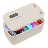 Timed Lock Box for Phone & Snacks | 2-in-1 Smart Lock with Digital Timer & Quick Access | BPA-Free Refrigerator Safe Container for Medicine,Electronics (5.5x5.5x6.3in)