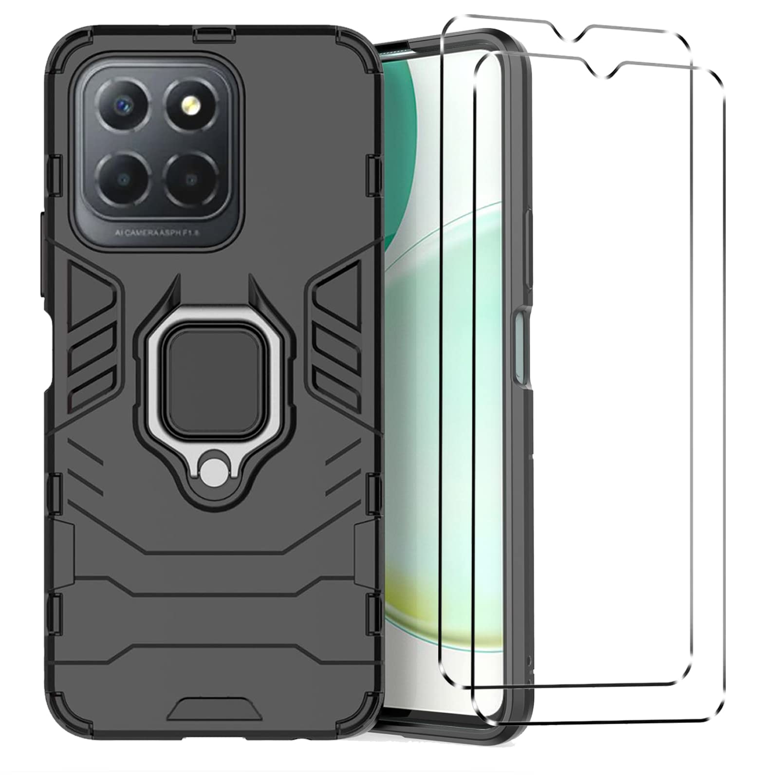 Coque Et 2Pcs Verre Trempé Anti Casse Protection Pour Honor X6