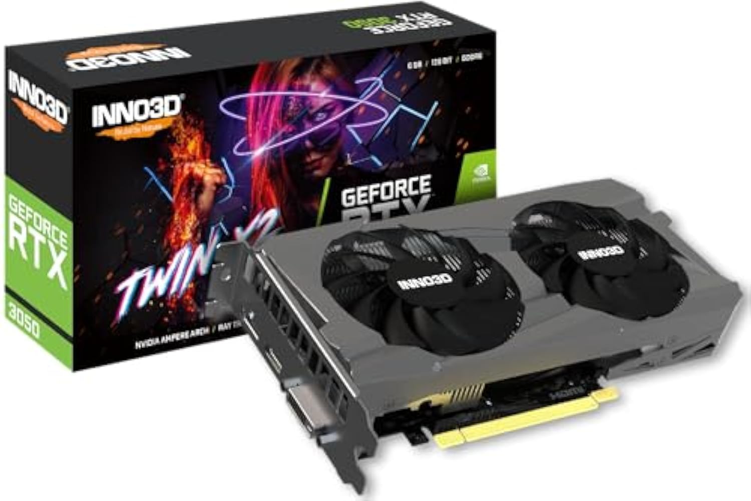INNO3D Nvidia Geforce RTX 3050 6Gb Twin X2 Gddr6 96-Bit Pci-E 4.0 Integrated Gaming Graphics Card - N30502-06D6-1711Va60 (B0D1Y5LXKK) Amazon Price History, Amazon Price Tracker