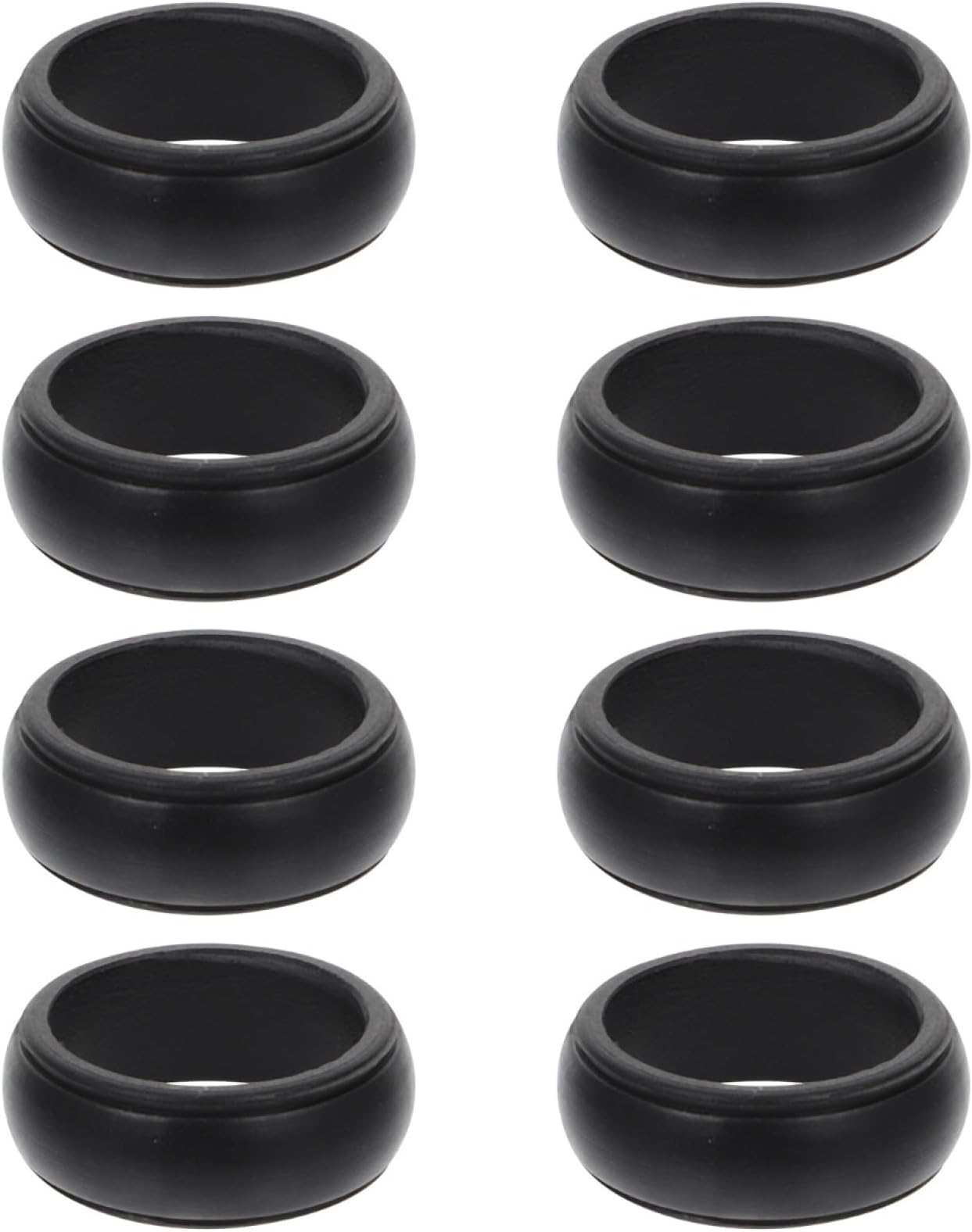 Silicone Finger Ring Protector for Men 8-Pack Flexible Waterproof Sports Rings Comfortable Outdoor Workout Biking Swimming Finger Jewelry